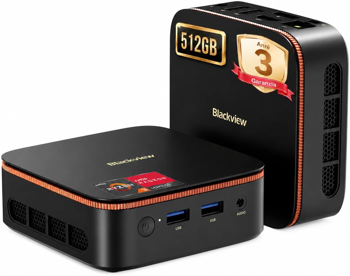 Blackview MP20 Mini PC Ryzen 3 16GB 512GB