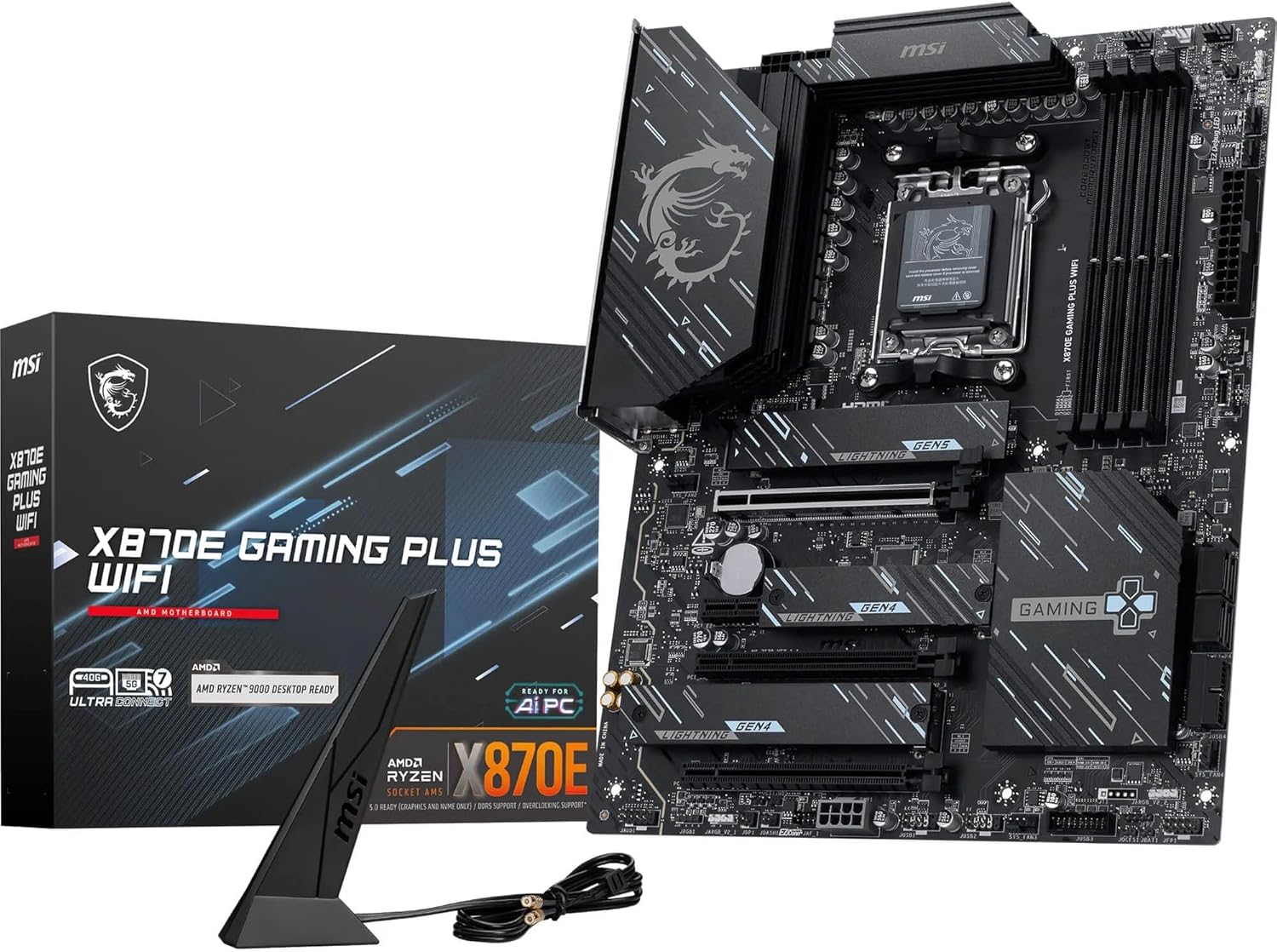 MSI X870E GAMING PLUS WIFI scheda madre AM5 DDR5