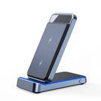 D18 stazione di ricarica wireless 20W certificata Qi supporto di ricarica rapida