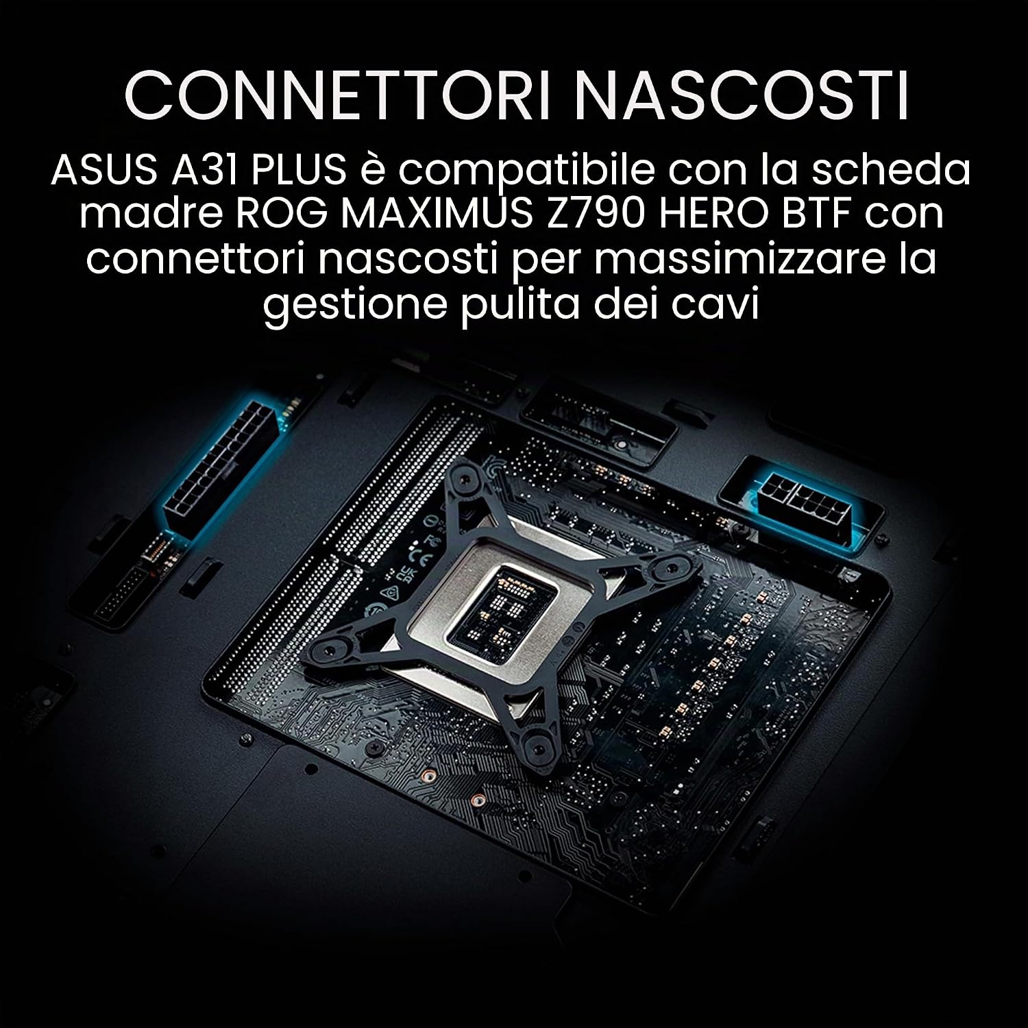 ASUS A31 Plus TG ARGB - ventilazione e montaggio