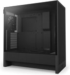 NZXT H5 Flow nero - vista frontale del case PC