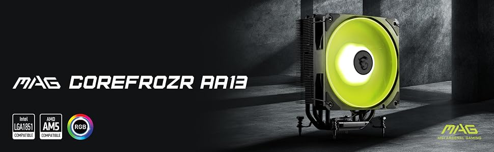 MSI MAG COREFROZR AA13 Black - panoramica A+