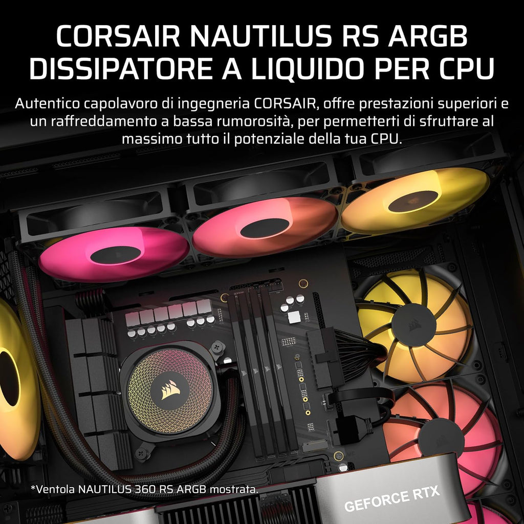 Corsair NAUTILUS 240 RS ARGB - radiatore e ventole