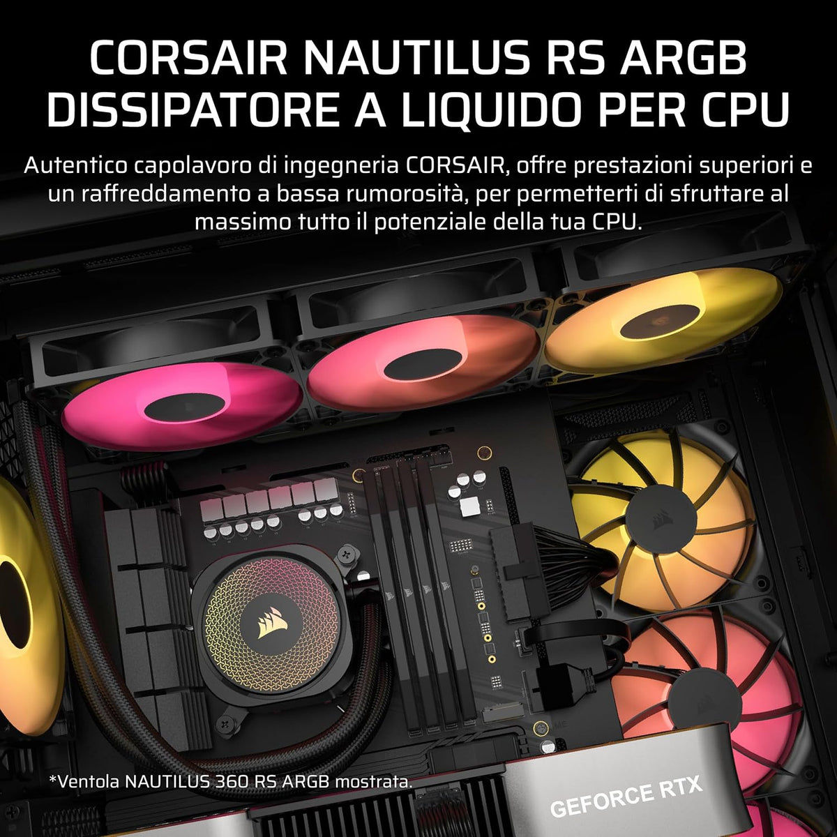 Corsair NAUTILUS 240 RS ARGB - radiatore e ventole