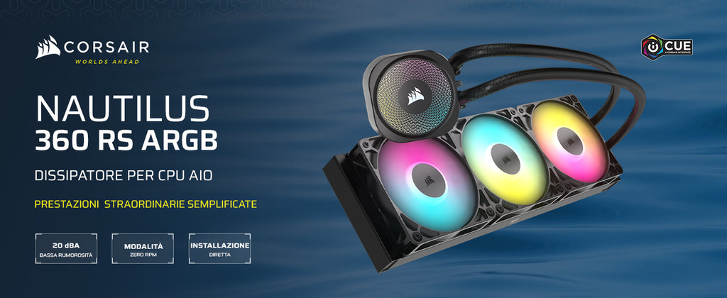 Corsair Nautilus 360 RS ARGB - panoramica A+