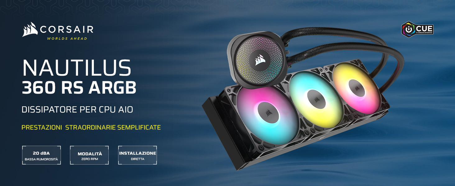 Corsair Nautilus 360 RS ARGB - panoramica A+