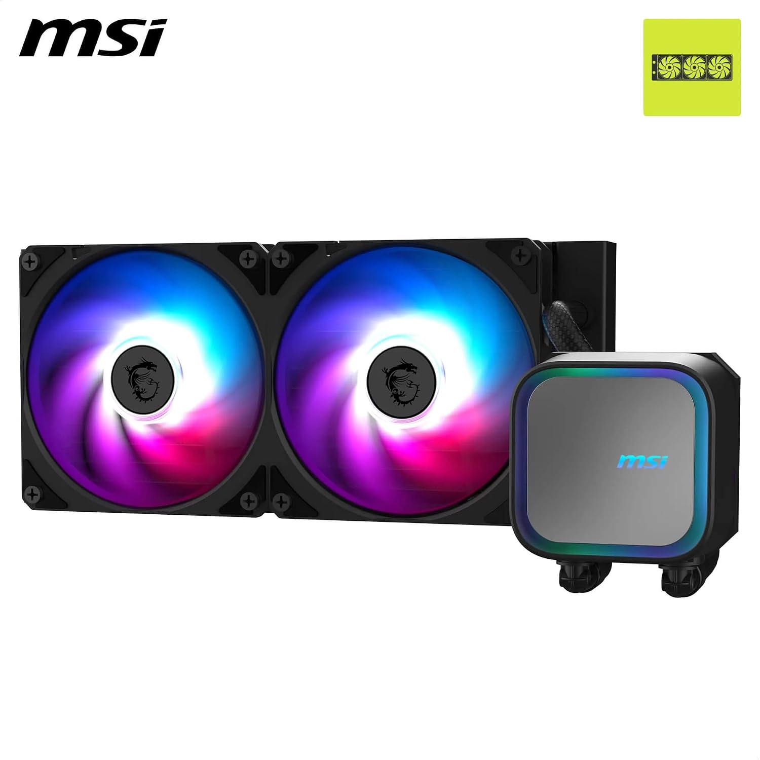 MSI MAG CORELIQUID A13 240 - radiatore e ventole