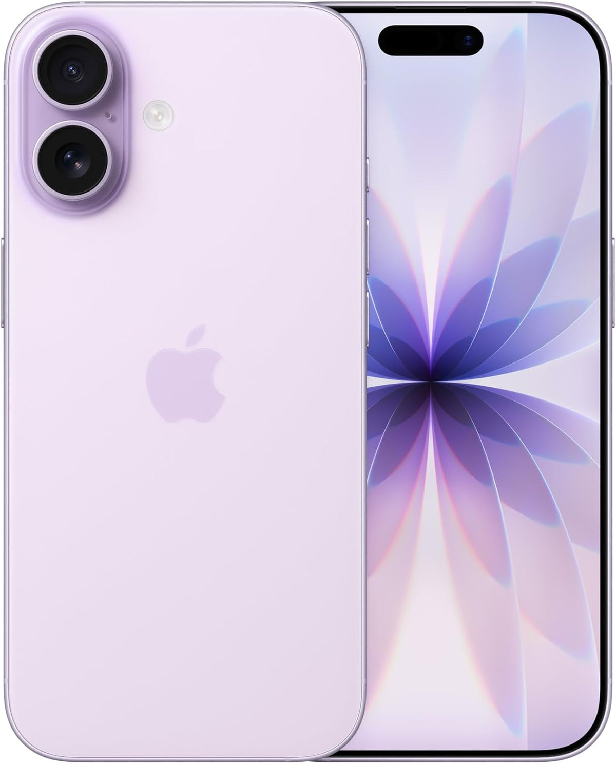 Apple iPhone 17 lavanda, vista frontale e posteriore