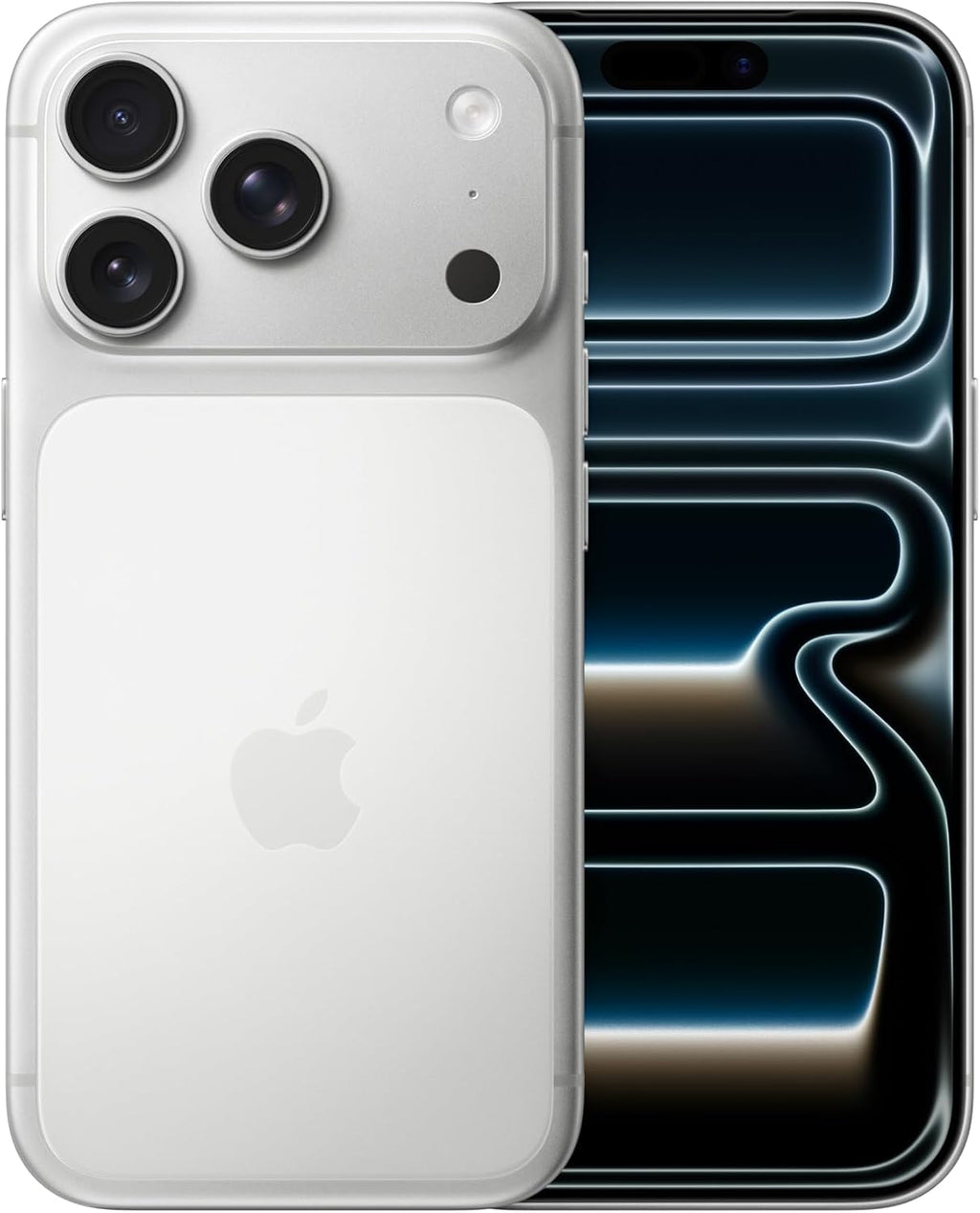 Apple iPhone 17 Pro argento, vista frontale e posteriore