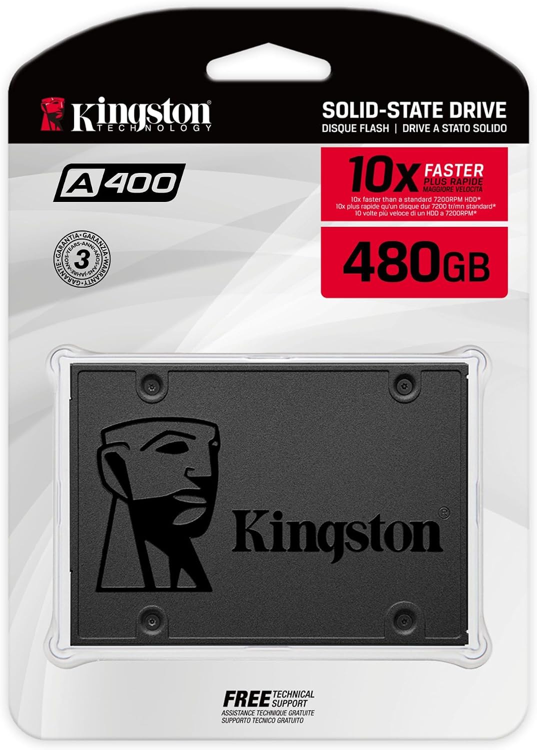 Kingston A400 480 GB 2,5 pollici - dettaglio