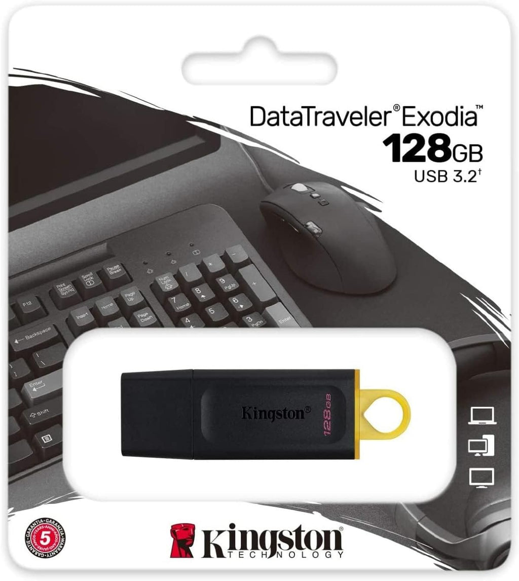 Confezione Kingston DataTraveler Exodia DTX 128GB USB 3.2 Gen 1