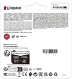 Retro confezione Kingston SDCS3 128GB compatibile con Android