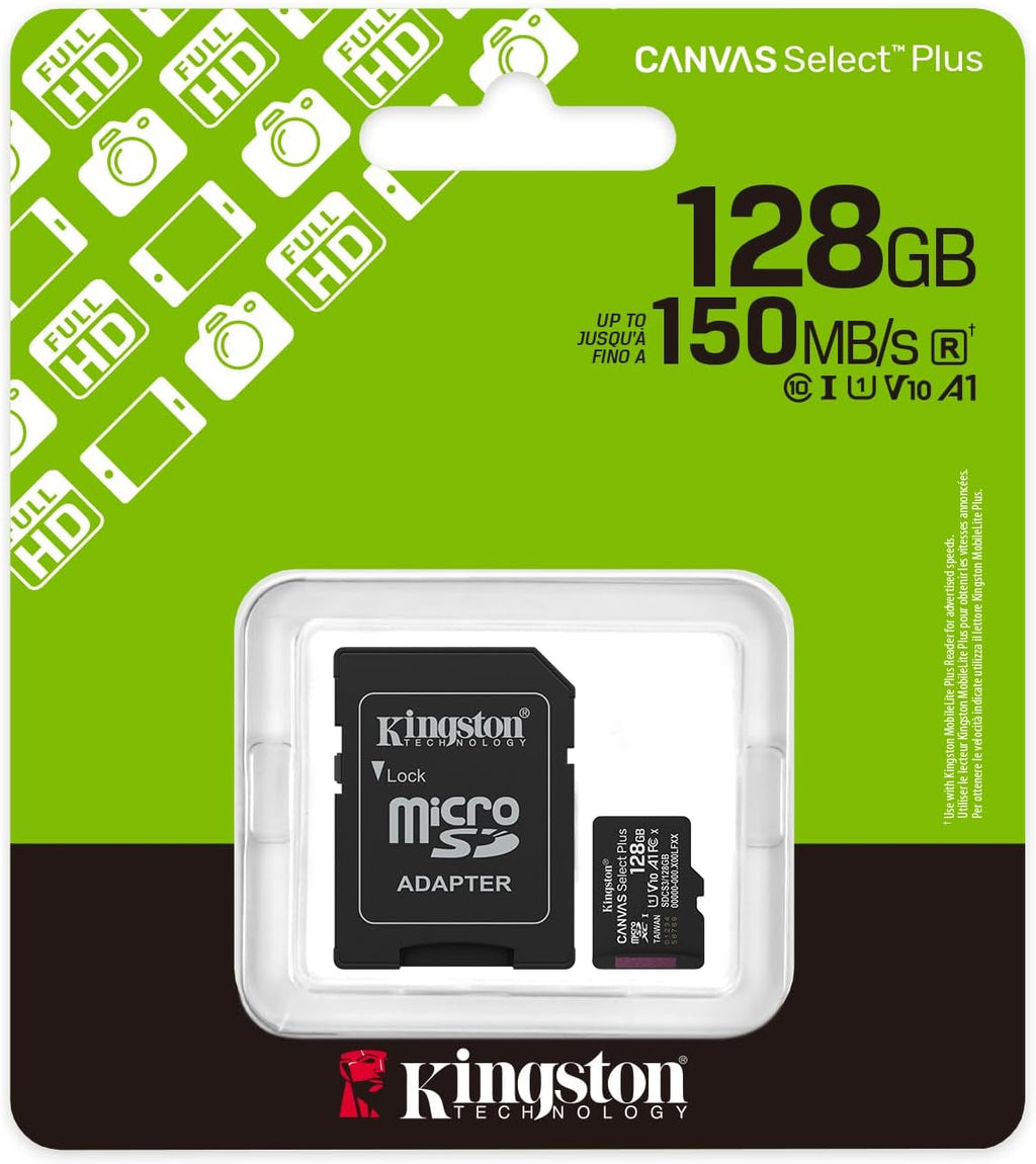Confezione Kingston Canvas Select Plus 128GB fino a 150MB/s