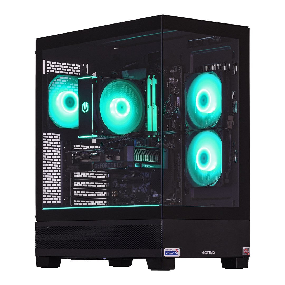 PC Gaming Actina Ryzen 5 5600X RTX 5060 8GB, 32GB DDR4, SSD 1TB