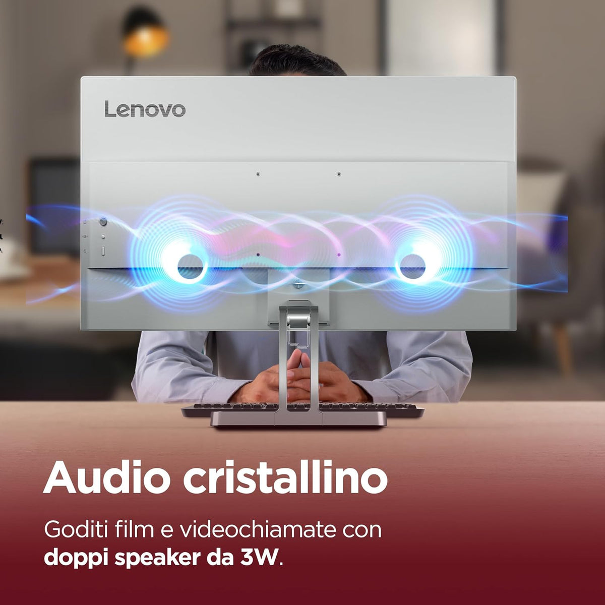 Altoparlanti integrati 2 x 3 W del monitor Lenovo L24-45