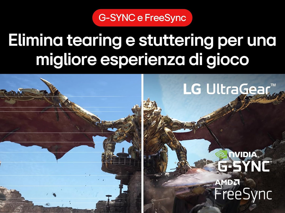 LG 27GS75Q-B con NVIDIA G-SYNC Compatible e AMD FreeSync