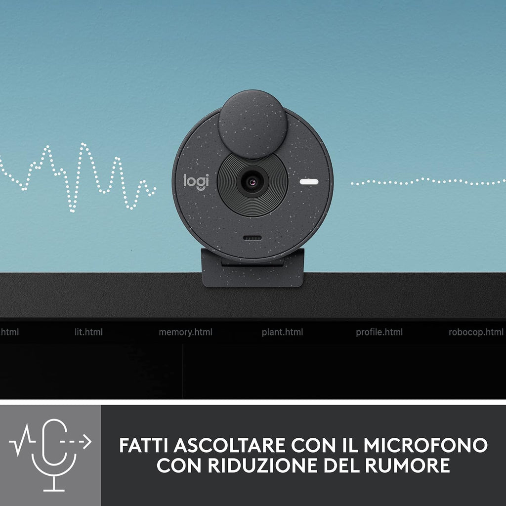 Logitech Brio 300 microfono mono con riduzione del rumore