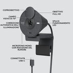 Logitech Brio 300 specifiche Full HD campo visivo 70 gradi e USB-C