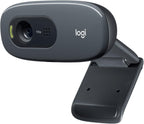 Logitech C270 webcam HD 720p grigio scuro