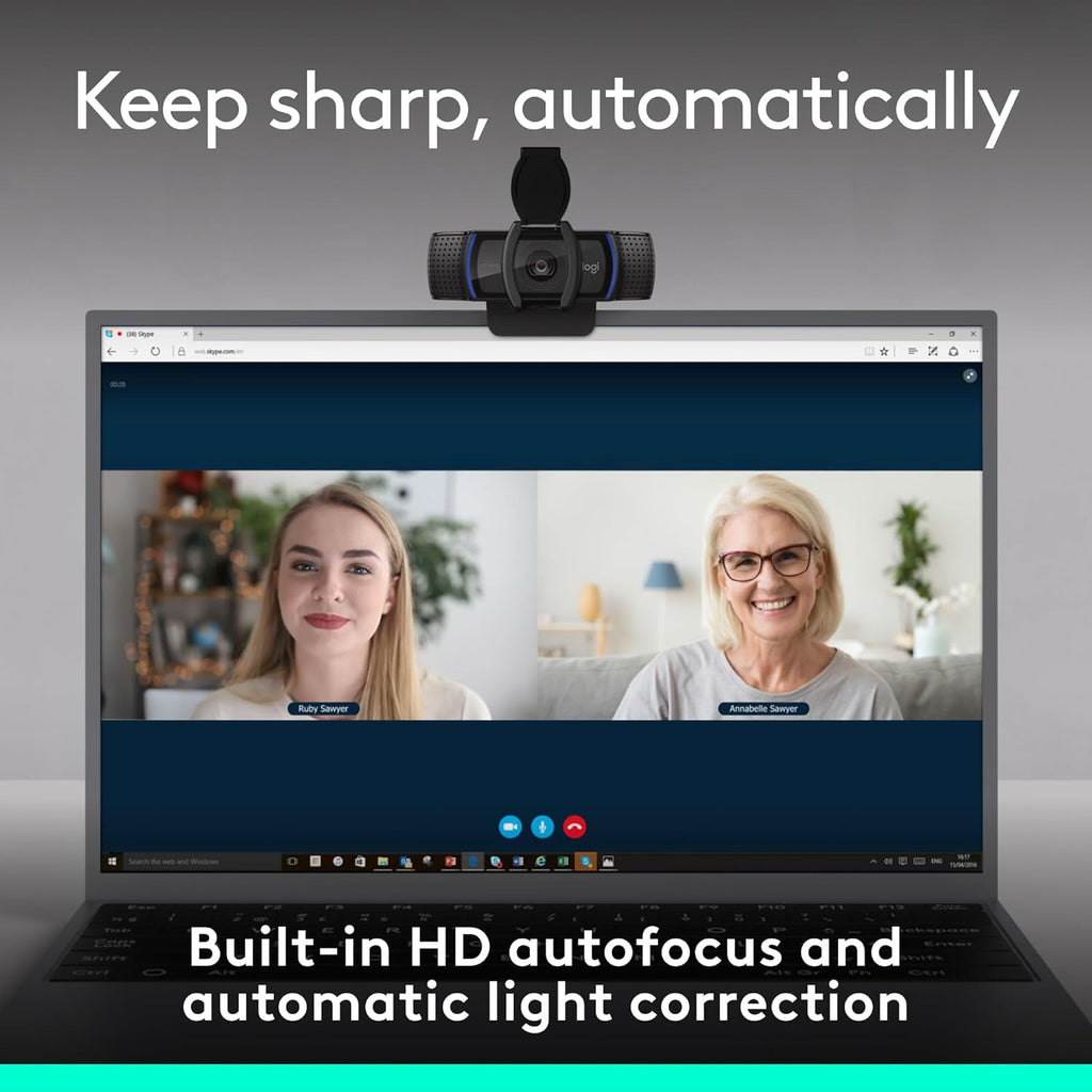 Logitech C920e A+ autofocus e correzione automatica della luce