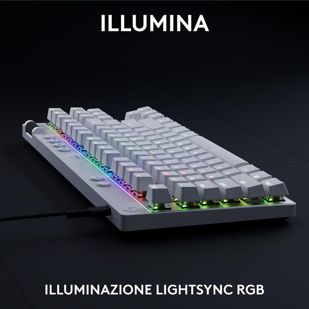 logitech g pro x tkl rapid white 5