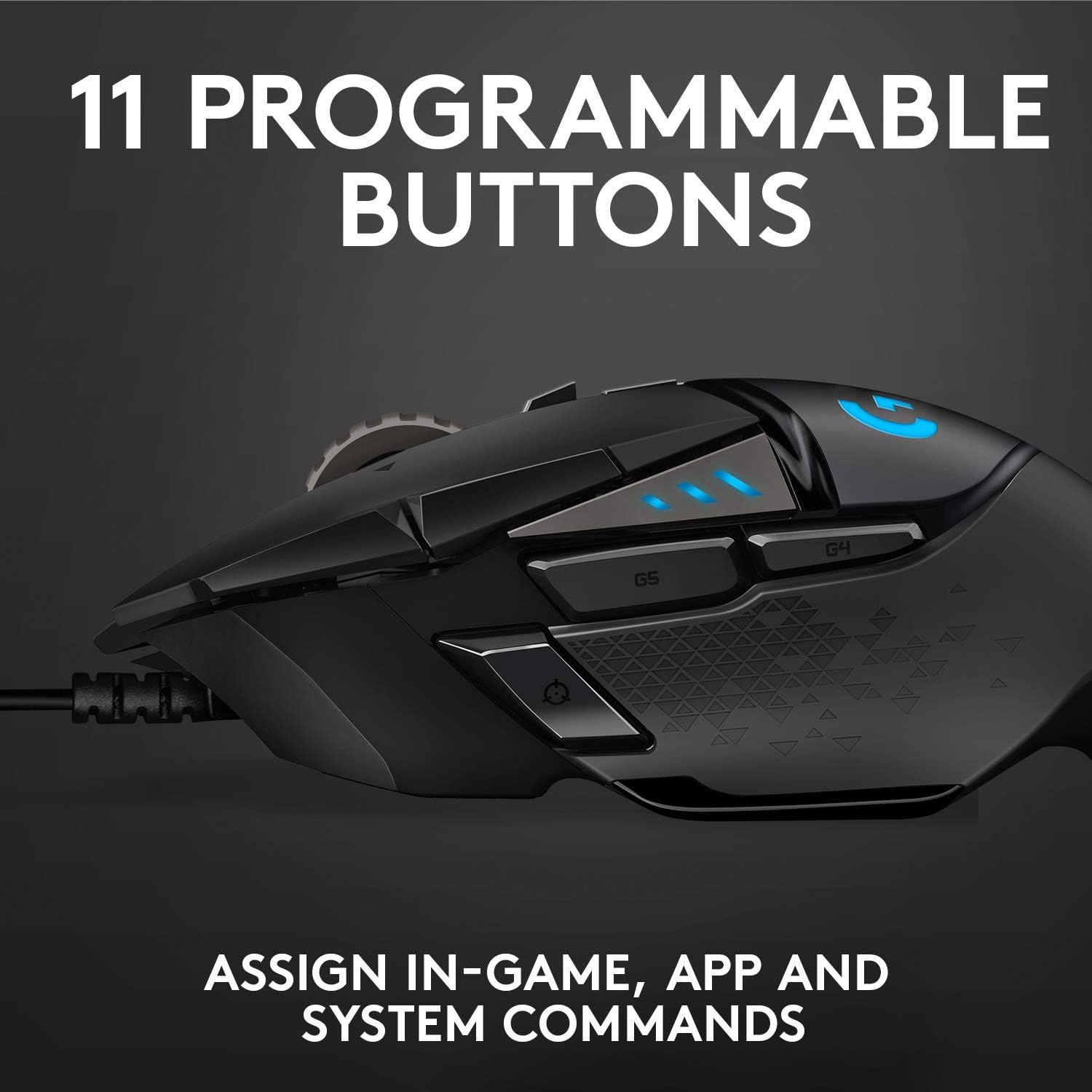 Logitech G502 HERO con 11 tasti programmabili