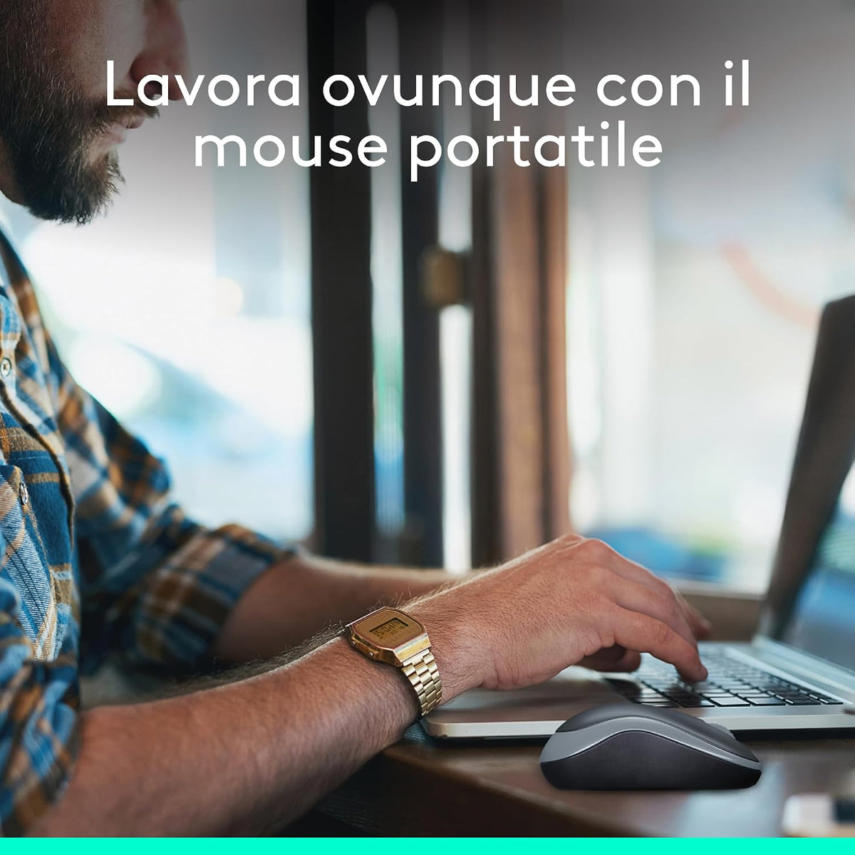 Logitech M185 mouse ambidestro