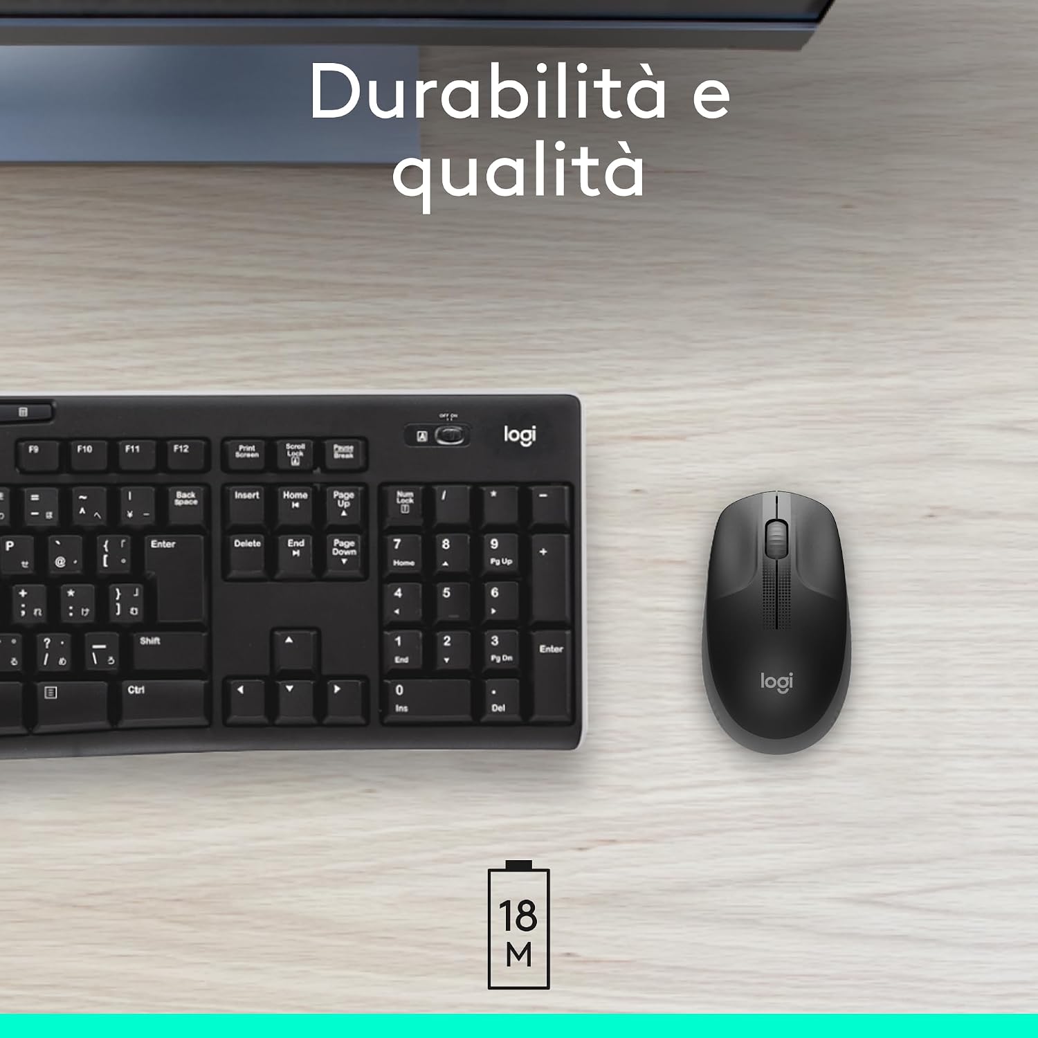 Logitech M190 autonomia fino a 18 mesi