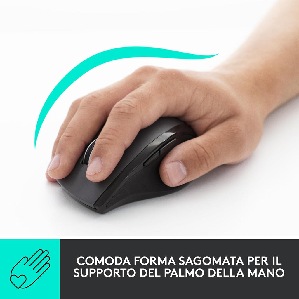 Logitech M705 comfort ergonomico per mano destra