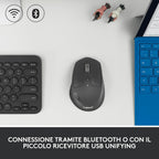 Logitech M720 connessione Bluetooth e ricevitore USB Unifying