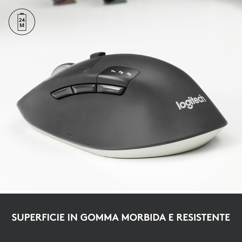 Logitech M720 superficie in gomma e autonomia fino a 24 mesi