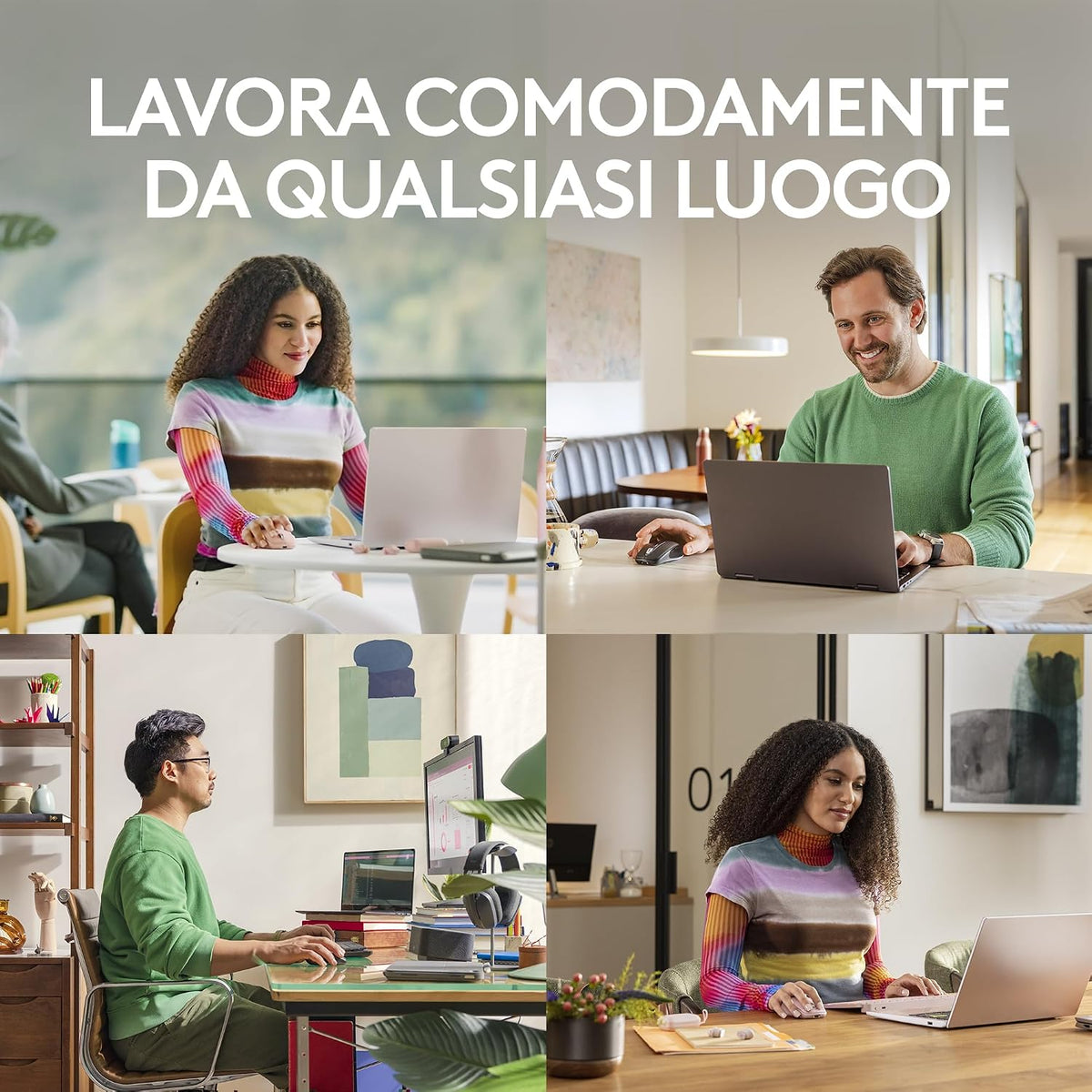 Logitech MX Anywhere 3S Pale Grey per lavoro in mobilità, casa e ufficio