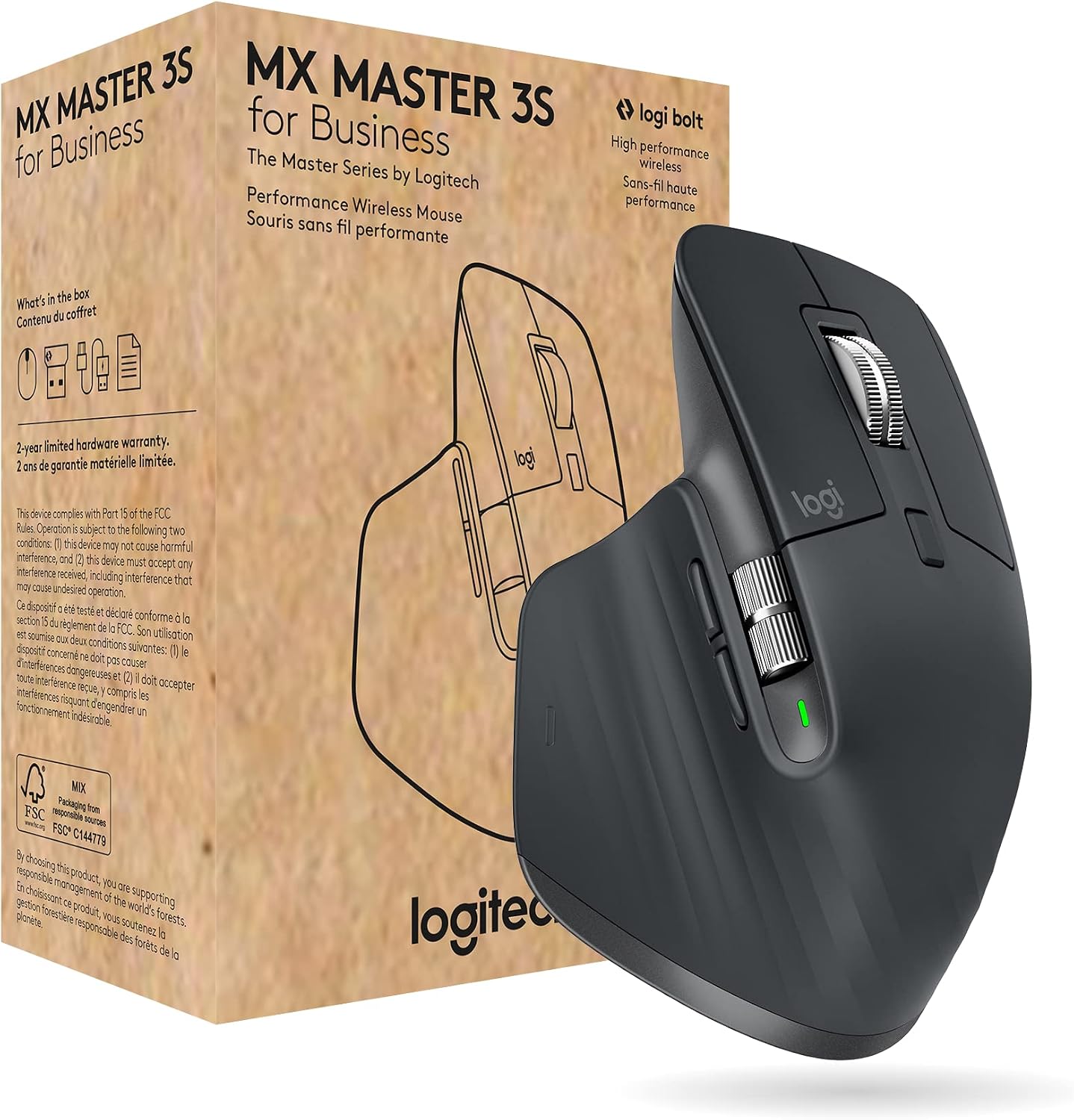 Logitech MX Master 3S for Business grigio - vista principale