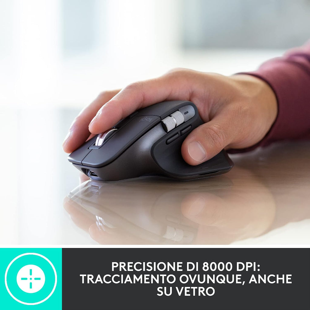 Logitech MX Master 3S sensore 8000 DPI
