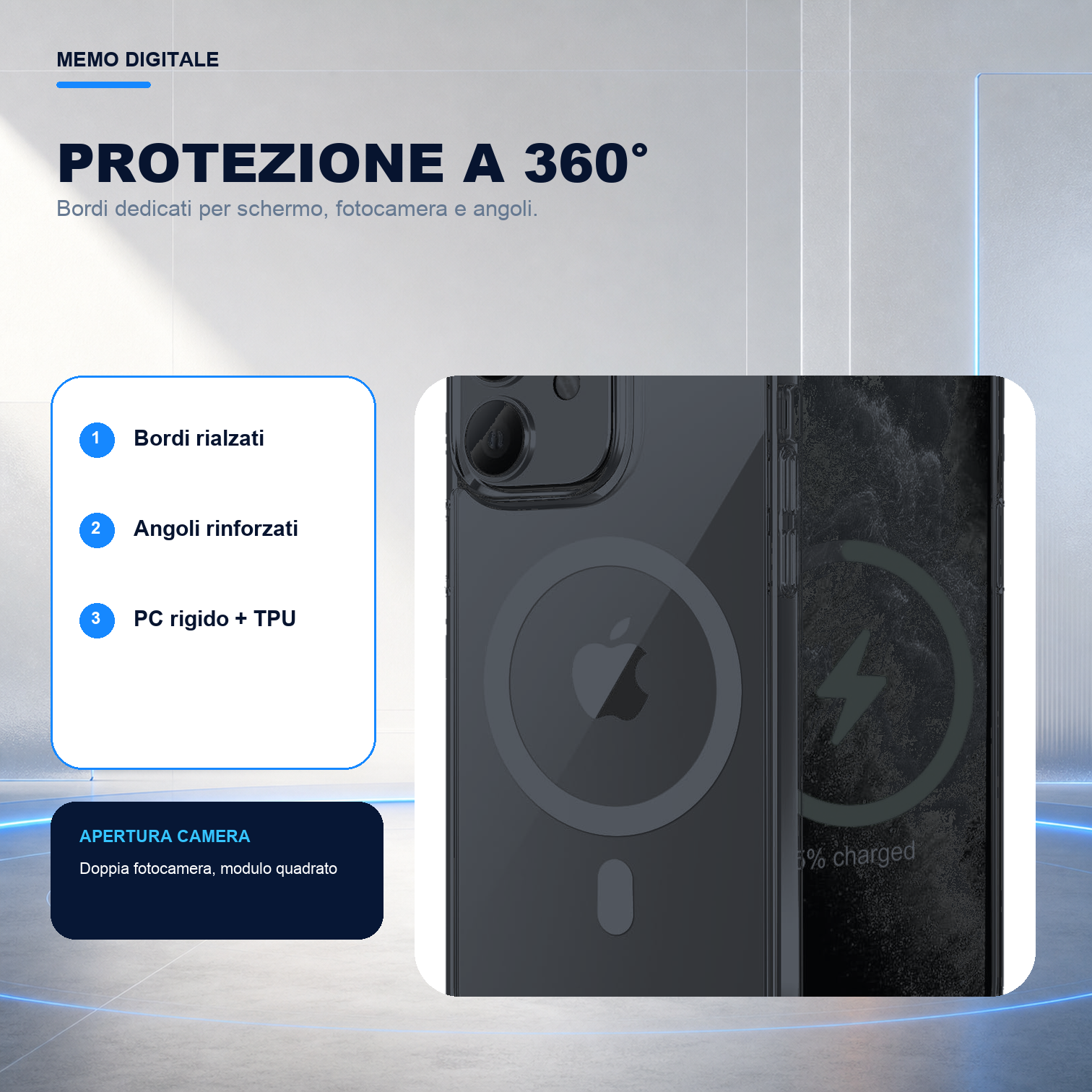 iPhone 11 | Cover nera MagSafe | Protezione a 360 gradi