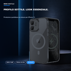 iPhone 11 | Cover nera MagSafe | Profilo nero e presa sicura