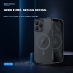 iPhone 11 Pro Max | Cover nera MagSafe | Finitura nera fumé