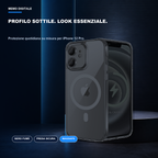 iPhone 12 Pro | Cover nera MagSafe | Profilo nero e presa sicura