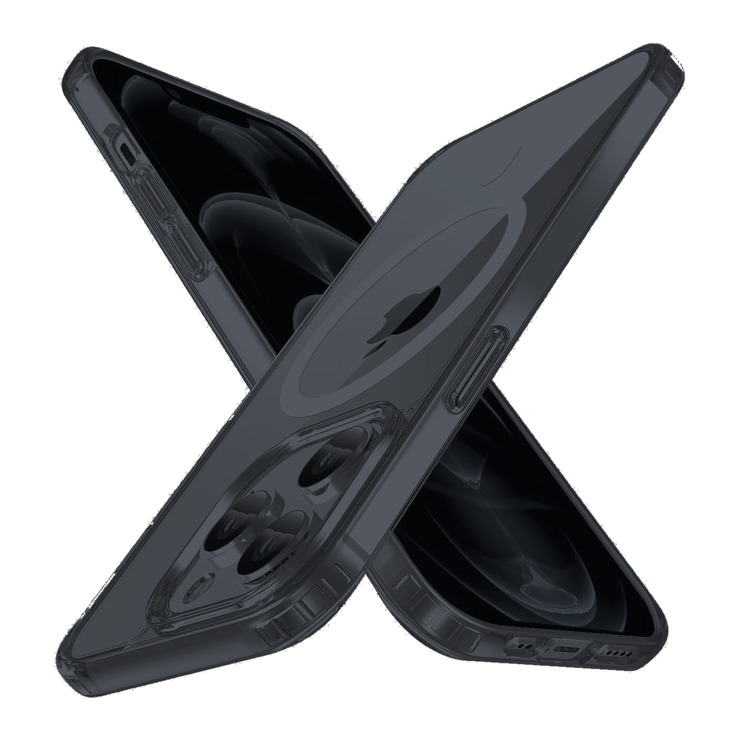 iPhone 12 Pro Max | Cover nera MagSafe | Vista principale senza testo