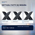 iPhone 13 Pro Max | Cover nera MagSafe | Dettagli e ritagli su misura
