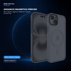 iPhone 15 Plus | Cover nera MagSafe | Aggancio magnetico preciso