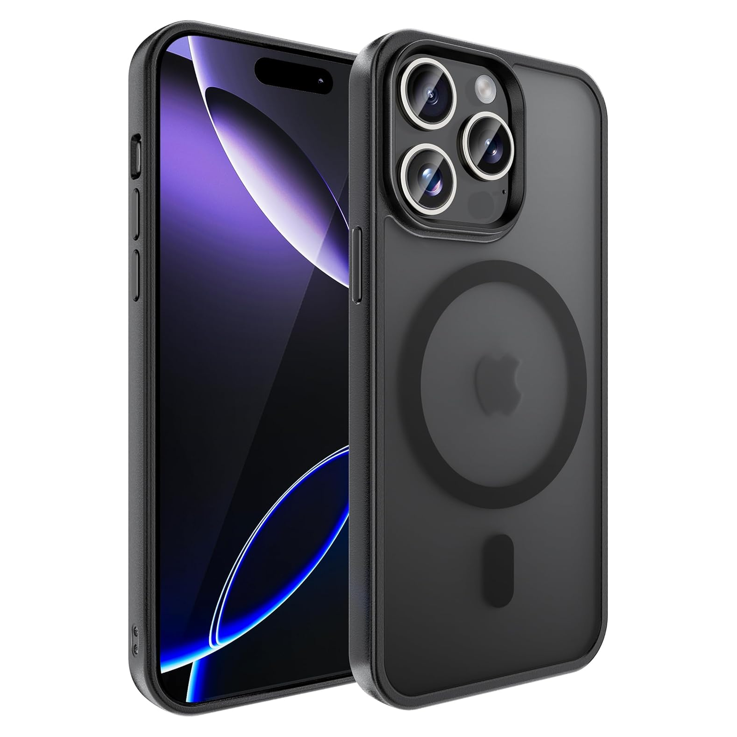 iPhone 15 Pro | Cover nera MagSafe | Vista principale senza testo