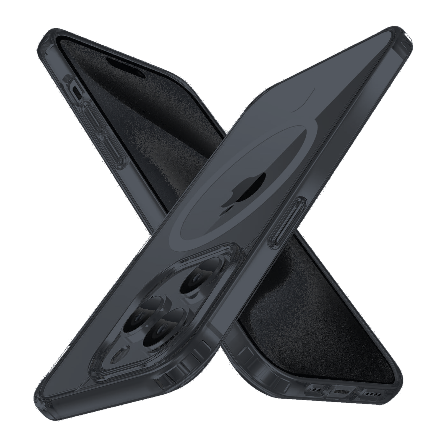 iPhone 15 Pro Max | Cover nera MagSafe | Vista principale senza testo