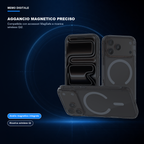 iPhone 17 Pro Max | Cover nera MagSafe | Aggancio magnetico preciso