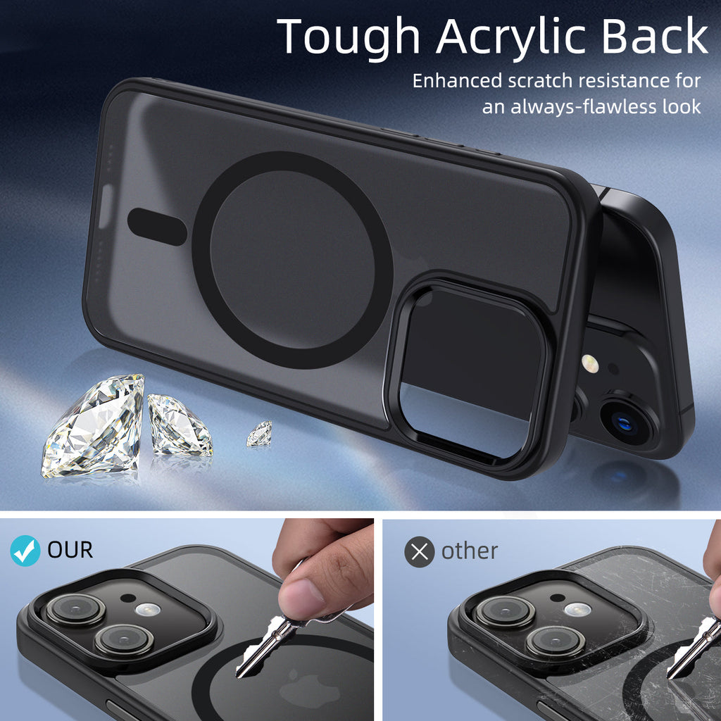 iPhone 11 | Cover magnetica opaca nera | Immagine dettaglio 4