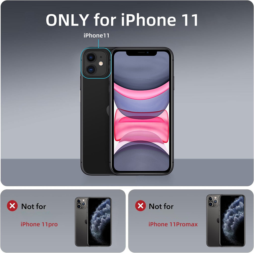 iPhone 11 | Cover magnetica opaca nera | Immagine dettaglio 10