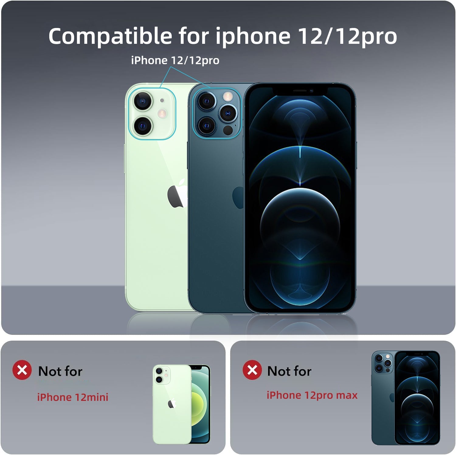 iPhone 12 Pro | Cover magnetica opaca nera | Immagine dettaglio 10
