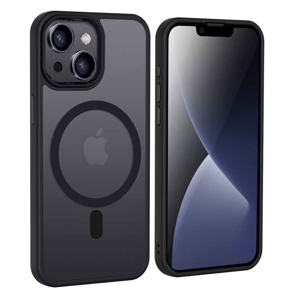 iPhone 13 | Cover magnetica opaca nera | Immagine dettaglio 2