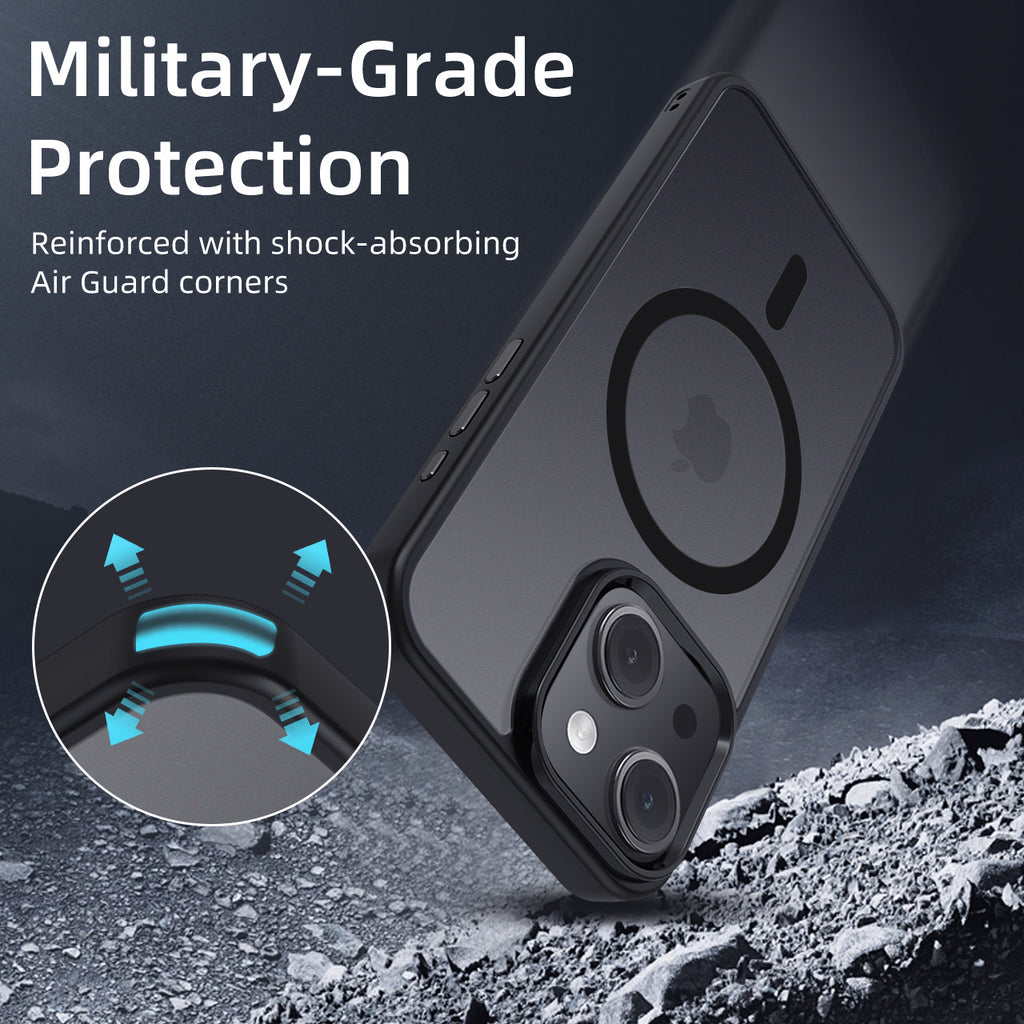 iPhone 13 Mini | Cover magnetica opaca nera | Immagine dettaglio 5
