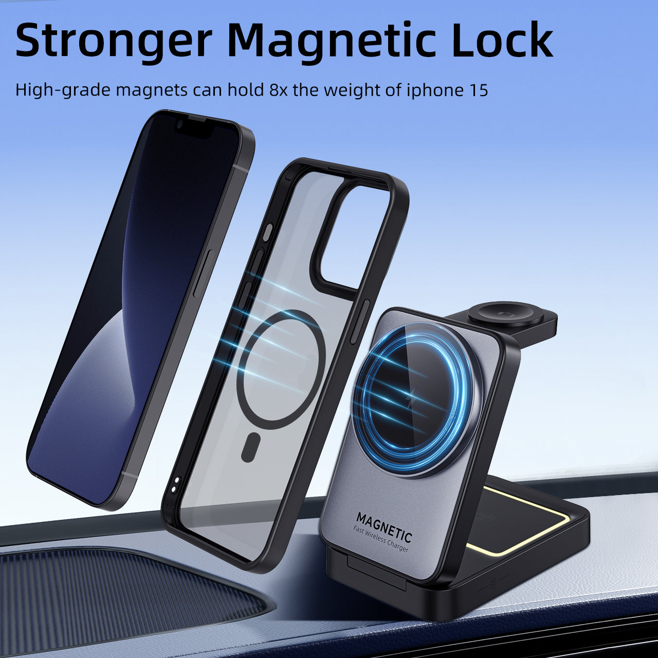 iPhone 13 Mini | Cover magnetica opaca nera | Immagine dettaglio 6